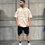 تیشرت نخ پنبه زاپ دار