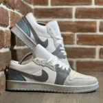 کتانی نایک اس بی sb سفید طوسی