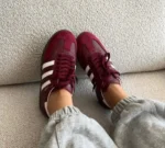 کفش کتونی دخترانه سامبا زرشکی