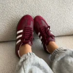 کفش کتونی دخترانه سامبا زرشکی