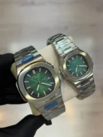 ساعت Patek Philippe نقره ای سبز - Image 3