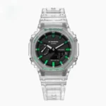 ساعت جی شاک 2100 شفاف عقربه سبز