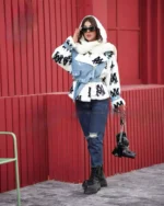 کت پوست و جین دخترانه