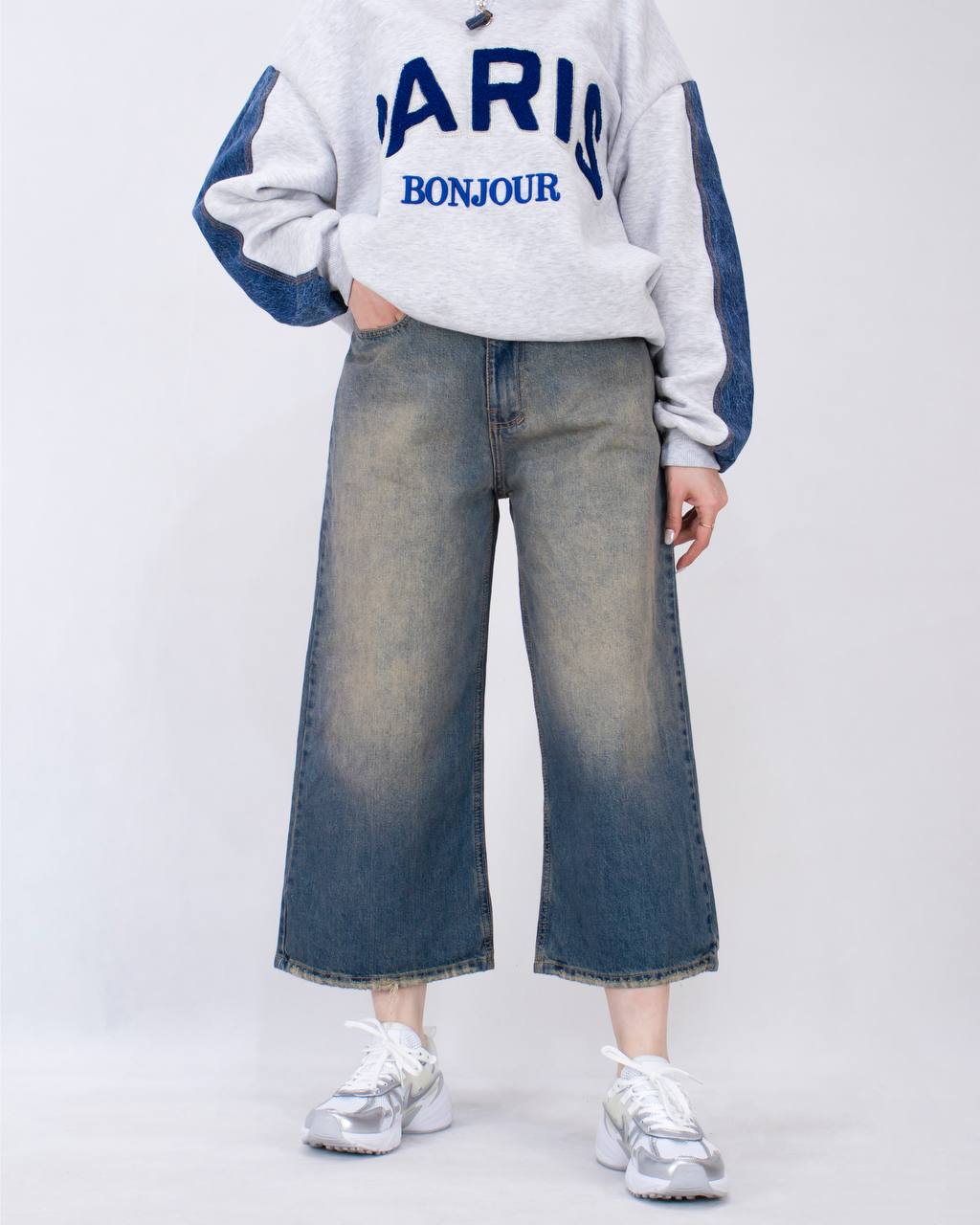 IMG_0507 شلوار بگ قد 90 وارداتی زنانه - Image 1