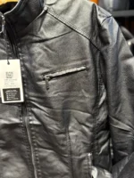 کاپشن یقه کش چرم وارداتی - Image 5