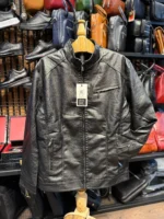 کاپشن یقه کش چرم وارداتی - Image 6