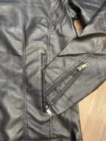 کاپشن یقه کش چرم وارداتی - Image 4