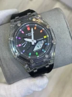 ساعت جی شاک صفحه رزین عقربه رنگی - Image 5