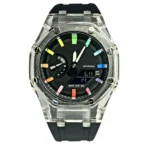 ساعت جی شاک صفحه رزین عقربه رنگی