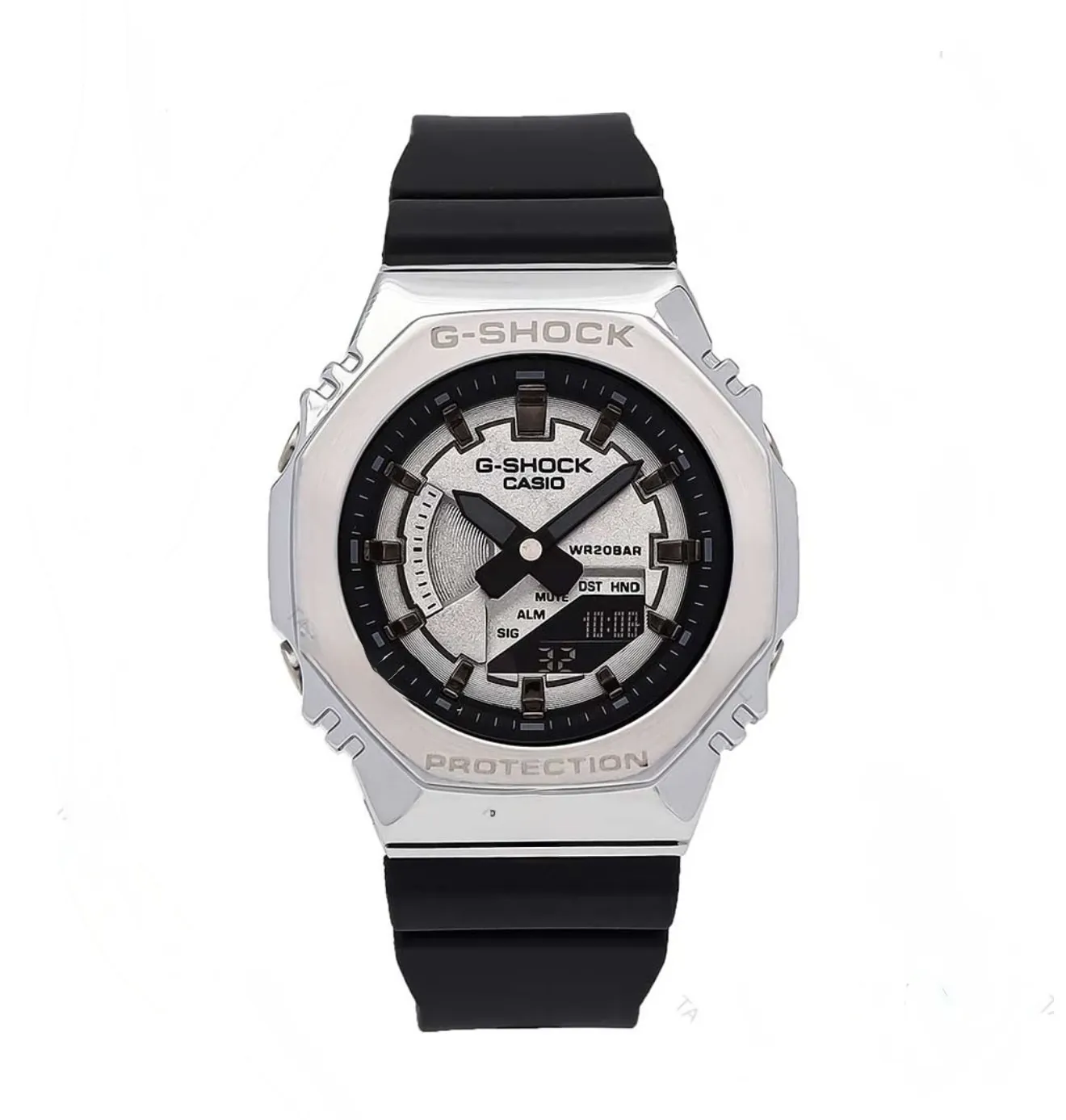 IMG_1144 ساعت زنانه جی شاک GM-S2100 قاب استیل صفحه سیلور - Image 1