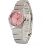 ساعت امگا کانسلیشن زنانه صفحه صورتی