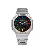 ساعت جی شاک مردانه GM-B2100 فلزی رنگین کمانی