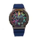 ساعت جی شاک مردانه GM2100 مشکی سرمه ای آبرنگ