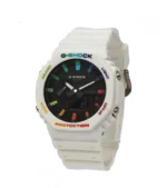 ساعت مردانه جی شاک GA2100 سفید رنگین کمانی - Image 2