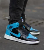 کتونی جردن وان پسرانه ساق دار آبی مشکی