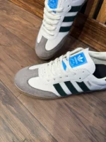 سامبا سفید سبز مردانه - Image 2