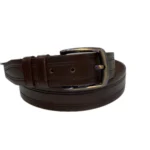 کمربند مردانه چرم طبیعی سگک ساده