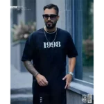 تيشرت لانگ پشت زيپ