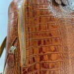 کوله چرم طبيعي داريا عسلي - Image 3