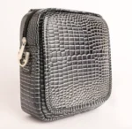 کيف چرم طبیعی کايسر طوسي کروکديل