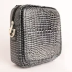 کيف چرم طبیعی کايسر طوسي کروکديل