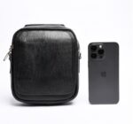 کيف دوشي چرم طبیعی کايسر مشکي ليزارد - Image 2