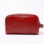 شوز بگ دستي چرم طبیعی ديزل زرشکي