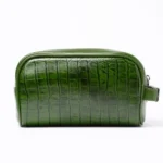 شوز بگ دستي چرم طبیعی ديزل سبز