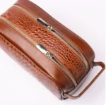 شوز بگ دستي چرم طبیعی ديزل عسلي - Image 3