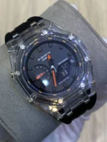 ساعت جي شاک 2100صفحه رزين عقربه نارنجي - Image 2