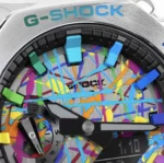 ساعت جي شاک2100 صفحه رنگي مشکي - Image 3