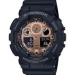 ساعت مچي جي شاک مشکي رزگلد