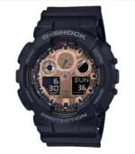 ساعت مچي جي شاک مشکي رزگلد