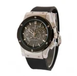 ساعت مردانه سه موتوره هابلوت سيلور مشکي اسکلتون