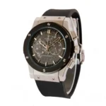 ساعت مردانه سه موتوره هابلوت سيلور مشکي اسکلتون