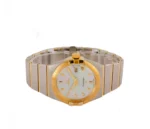 ساعت مردانه امگا کانسليشن دورنگ طلايي سفيدصدفي ايندکس - Image 3