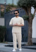 ست مردانه آستين کوتاه بيسکويتي - Image 4