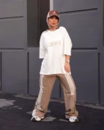 ست زنانه تيشرت شلوار سالومه - Image 2