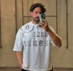 تيشرت پارچه بيسکويتي mm6 - Image 4