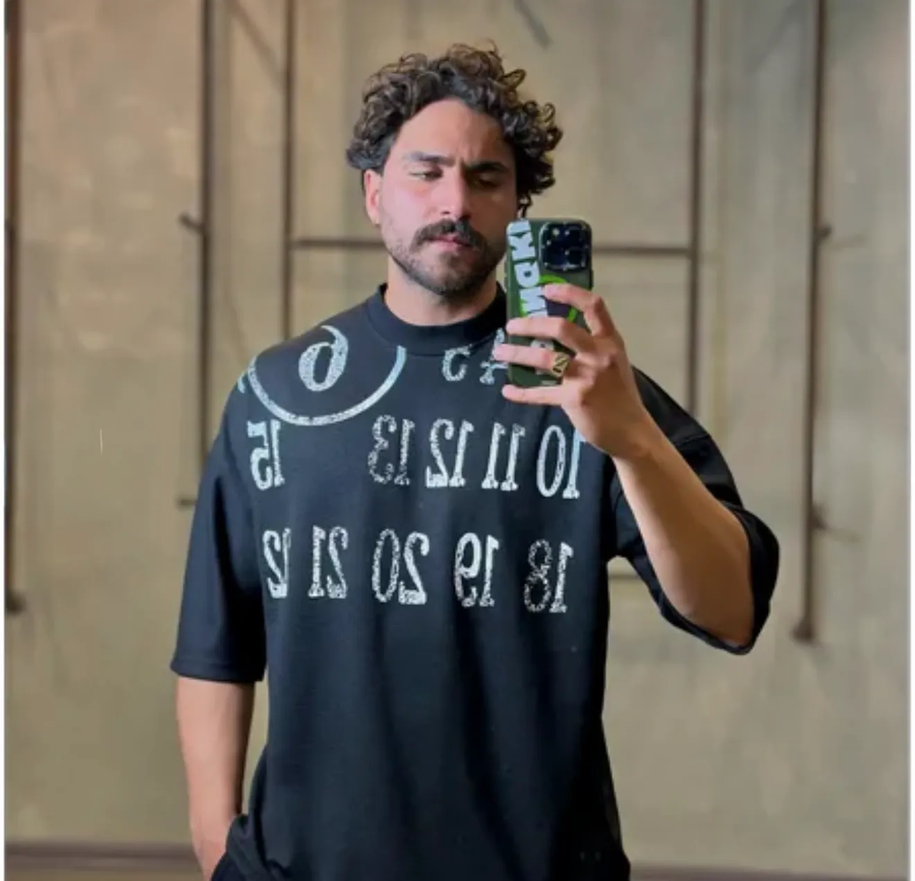 IMG_1925 تيشرت پارچه بيسکويتي mm6 - Image 1