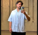 پيراهن لنين آستين کوتاه انگليسي - Image 3