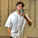 پيراهن لنين آستين کوتاه انگليسي