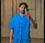 پيراهن لنين آستين کوتاه انگليسي - Image 10