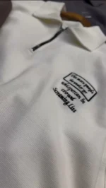 تيشرت بيسکويتي نيم زيپ گلدوزي - Image 7