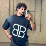 تيشرت بالنسيگاچاپ پيش و پشت