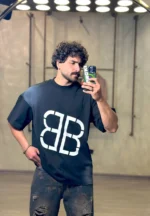 تيشرت بالنسيگاچاپ پيش و پشت