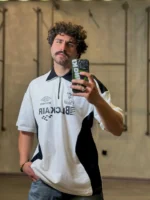 تيشرت يقه دار نيم زيپ blackair - Image 9