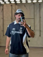 تيشرت يقه دار نيم زيپ blackair - Image 2