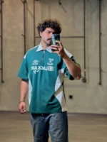 تيشرت يقه دار نيم زيپ blackair - Image 6