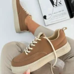 کفش ونس ساده دخترانه مدل برفي